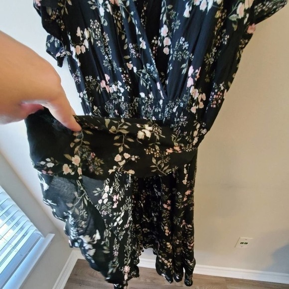 AMERICAN rag floral faux wrap dress plus size 2X - Picture 6 of 9